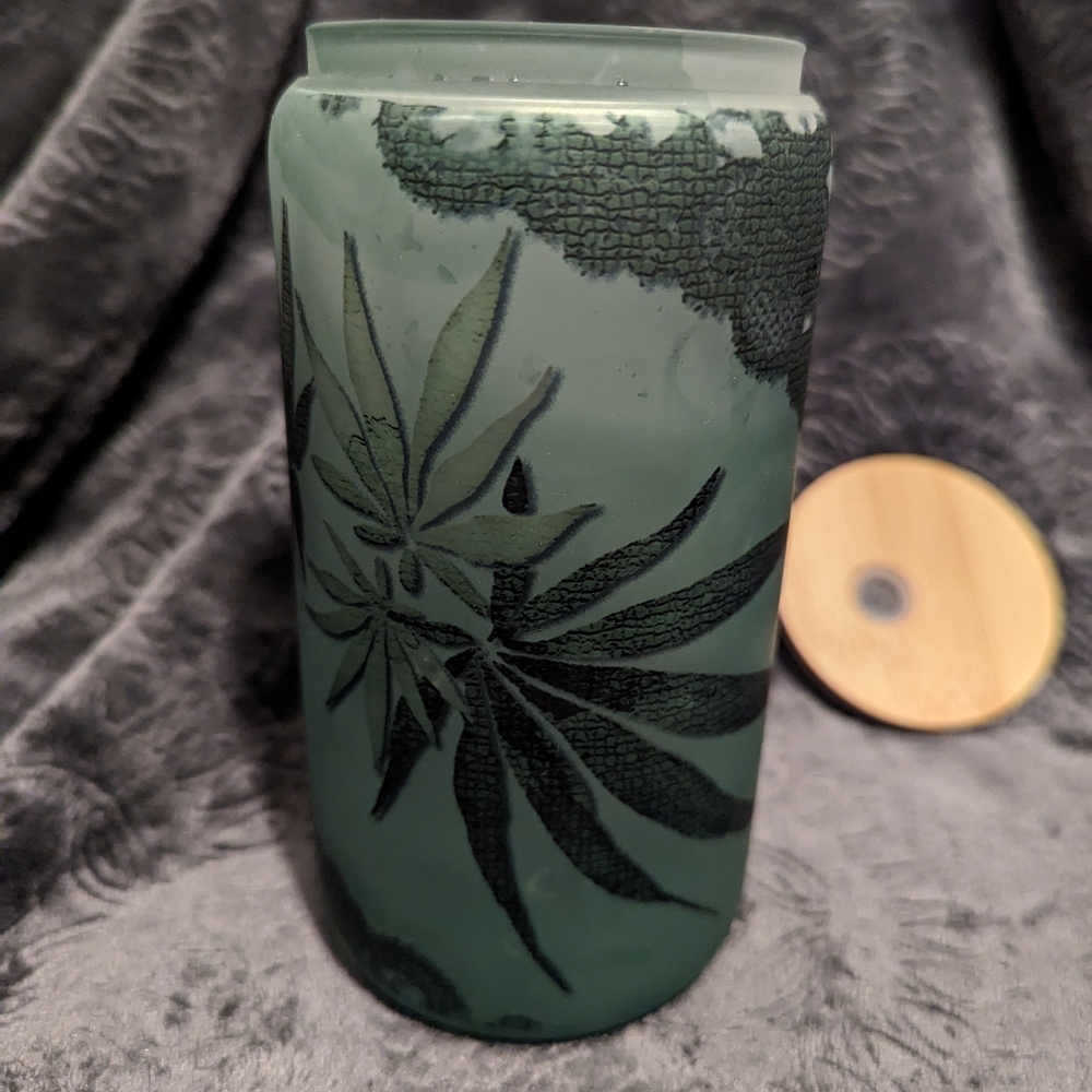 Frosted Glass Can